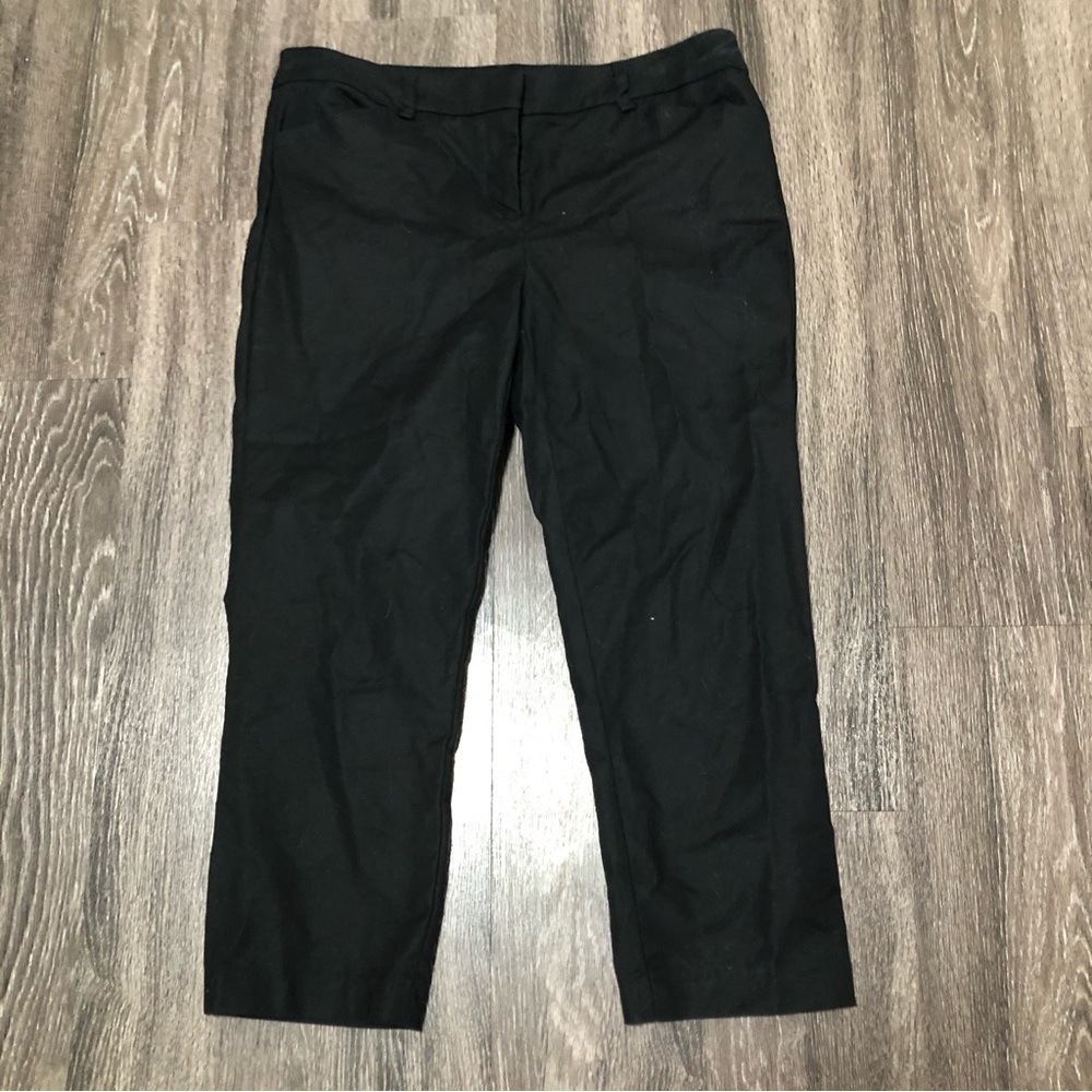 Kenar Black Cropped Ankle Pants | Workwear & Casual Staples | Size 8